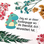 Sockenpuppe Diversität - Vinylsticker