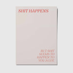 Shit happens - A6 Postkarte 