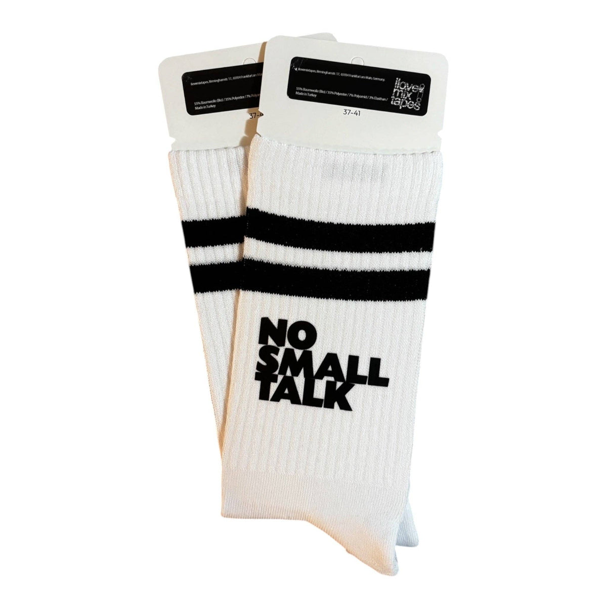 NO SMALL TALK Socken – handbedruckt | 42/46