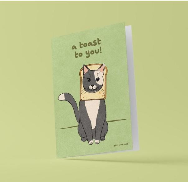 A toast to you Grußkarte