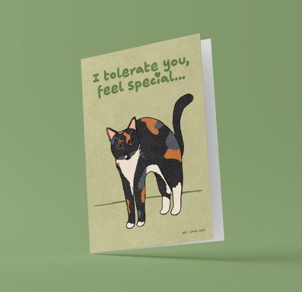 I tolerate you Grußkarte