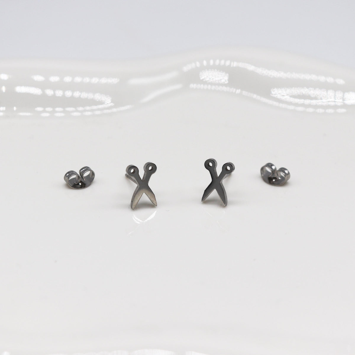 Scissors Ohrringe (silber)