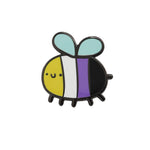 Non binary Bee - Emaille Pin
