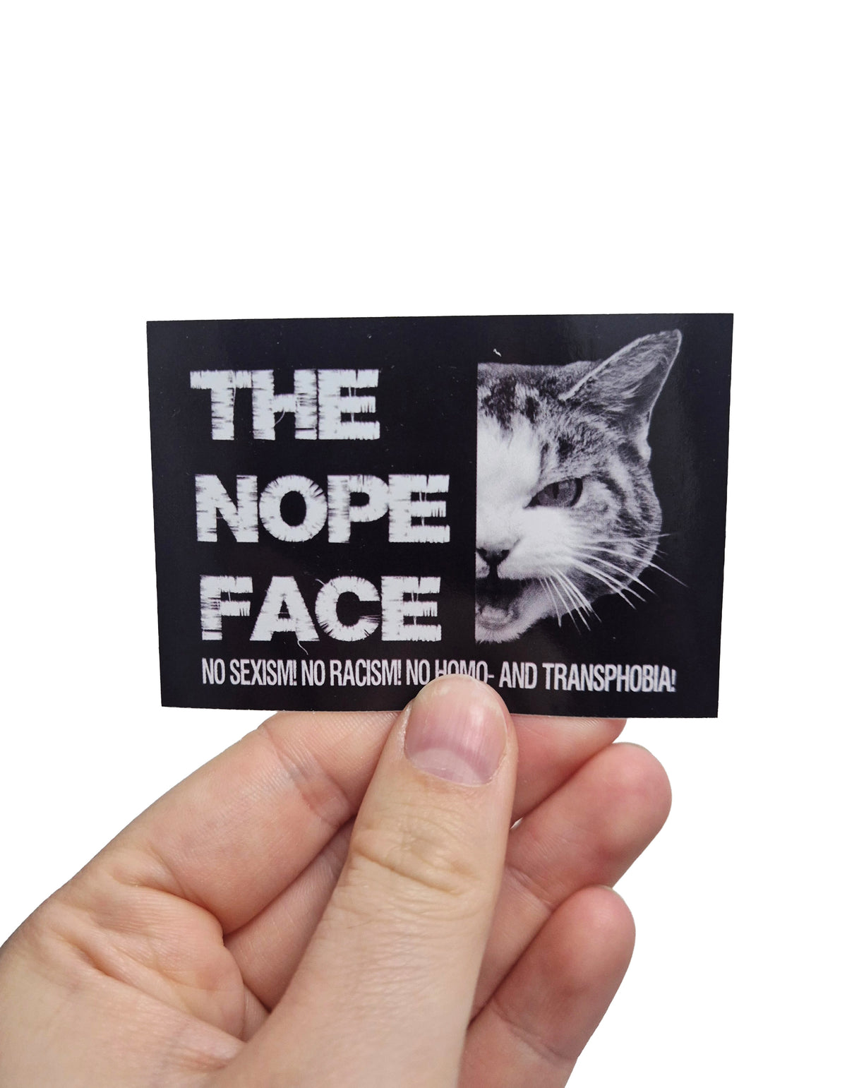 The nope face Sticker