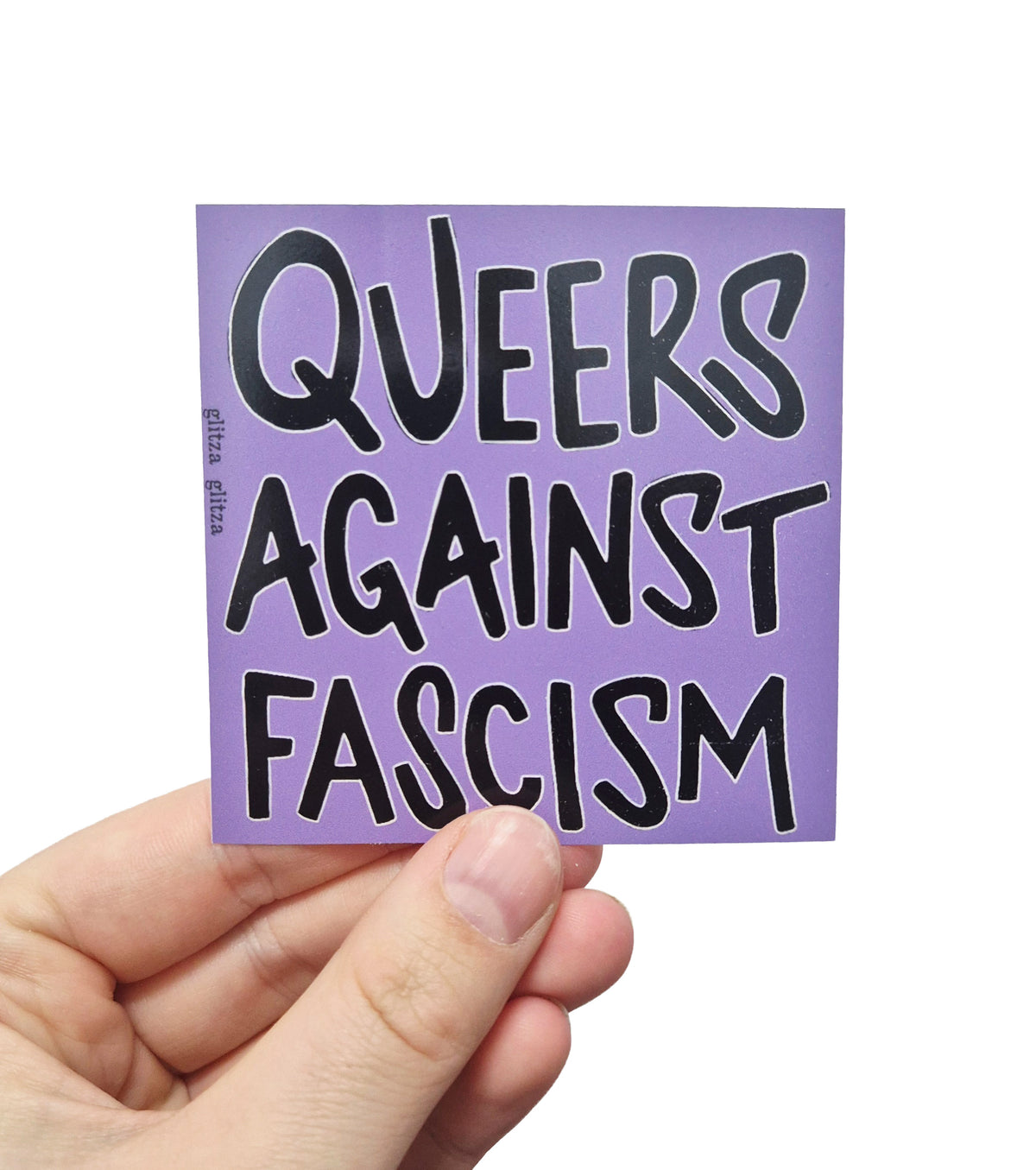 Queers against fascism Sticker