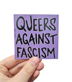 Queers against fascism Sticker
