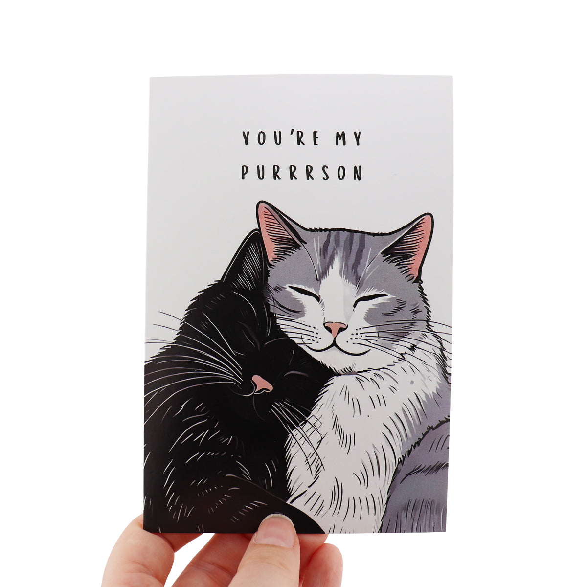 You are my purrrson Grußkarte
